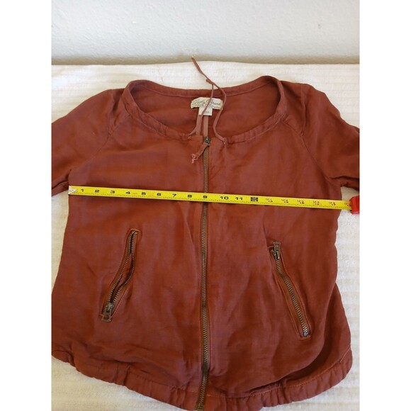 Lucky Brand Womens Henna Linen Jacket Size Small Sweater - Picture 15 of 16